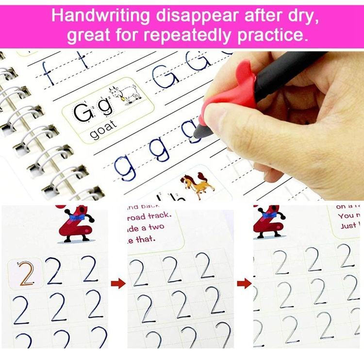 Sank Magic Practice Copybook Reused Calligraphy\Reusable Handwriting Copybook for Preschools